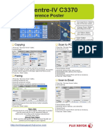 Quick Reference Poster: Docucentre-Iv C3370