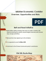 China Pakistan Economic Corridor: Overview, Opportunities and Risks