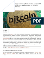 Proposed Ban on Cryptocurrency in India_ an Analysis of 'Banning of Cryptocurrency & Regulation of Official Digital Currency Bill, 2019