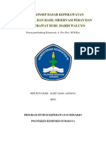 Tugas Konsep Dasar Keperawatan Wawancara Dan Hasil Observasi Peran Dan Tugas Perawat Di Rs