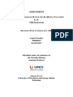 Assignment S & P: B C - LL.B. (H .) T L Viii S: Emester Rogram OM ONS Axation AW Emester