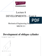 Developments - Cont'D: Mechanical Engineering Graphics MECH 211