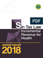 2018 Sin Tax Incremental Revenue Report
