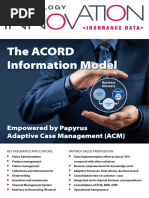 The Acord Information Model: Empowered by Papyrus Adaptive Case Management (ACM)