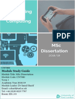 MSc Dissertation Guide for Engineering and Computing Projects