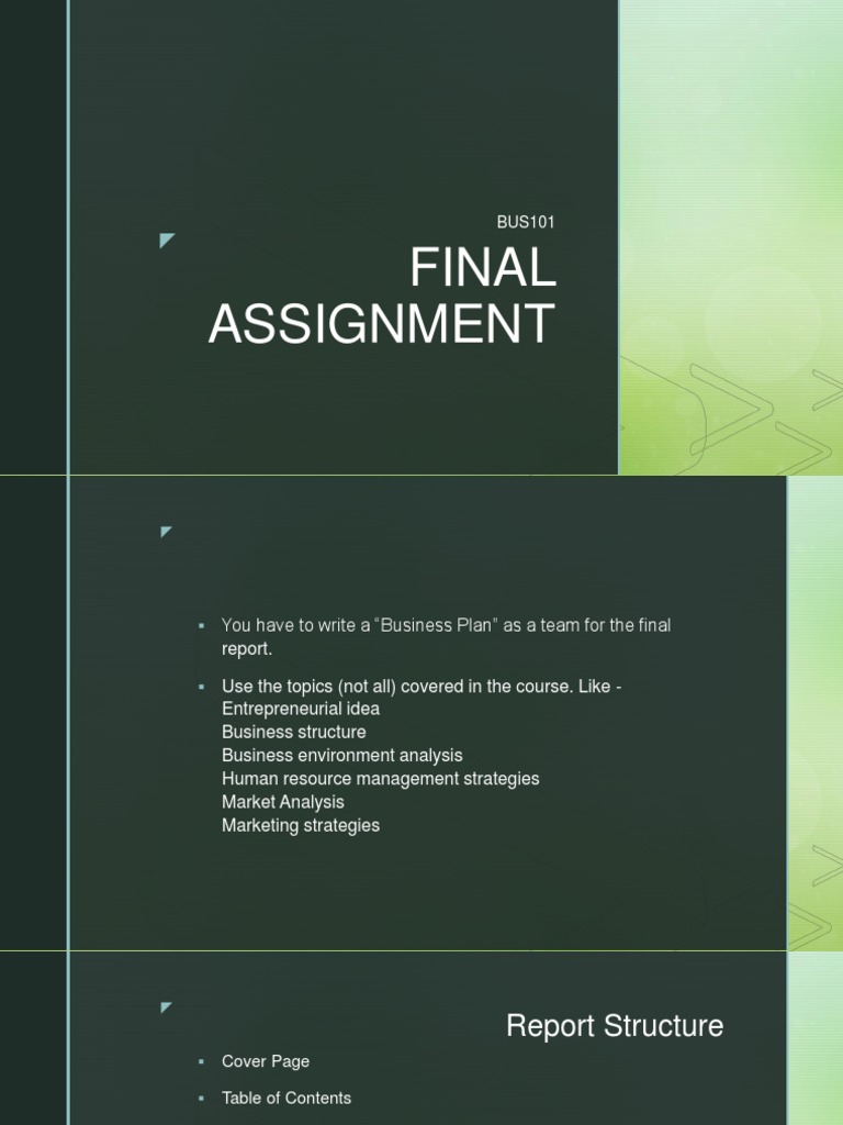 Final Assignment | PDF | Career & Growth | Business