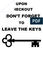Instructions For Key Retuns