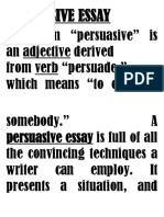 Persuasive Essay