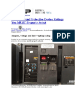 3 Overcurrent Protective Device Ratings You MUST Properly Select