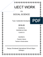 Project Work: Social Science