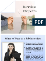 Interview Etiquettes - : Parth Pendse Se B1 222