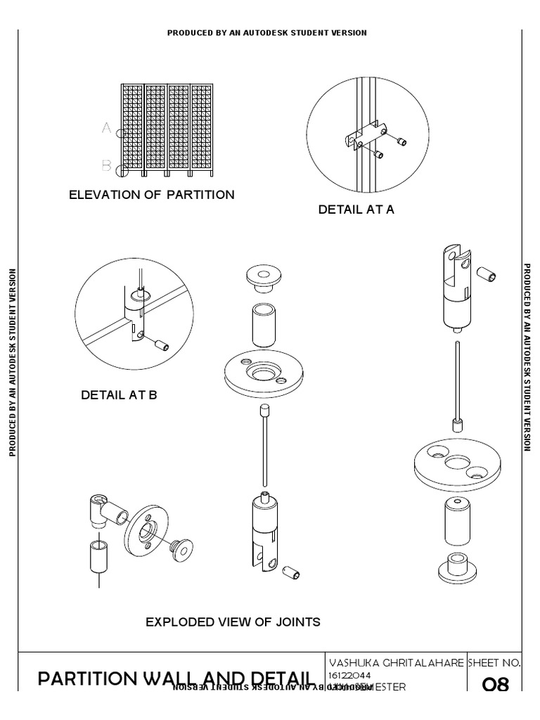 Partition Wall Elevation Details | PDF