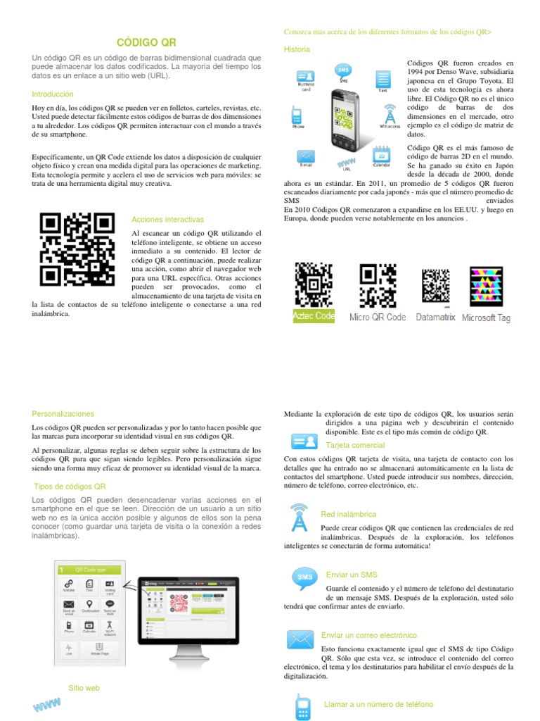 Código QR | PDF | Código QR | Tecnologías de la información