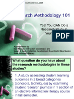 Research Methodology 101