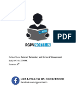 Unit 4 - Internet Technology and Network Management - WWW - Rgpvnotes.in