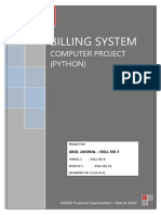 Billing System: Computer Project (Python)