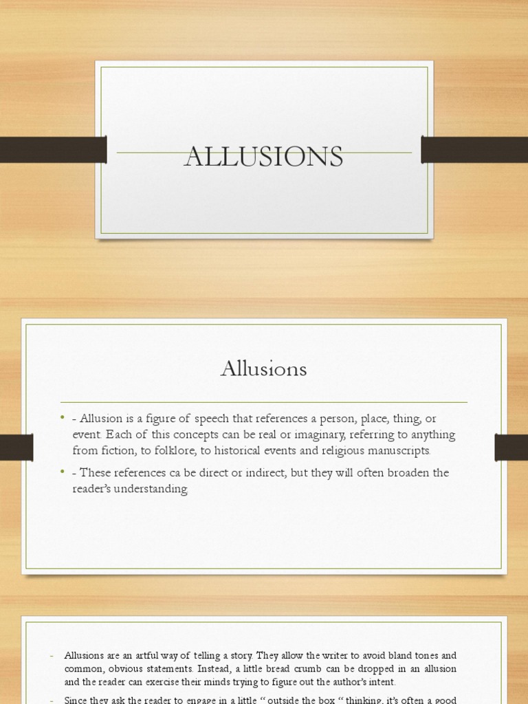 Allusions in Literature and Life | PDF | Romeo And Juliet
