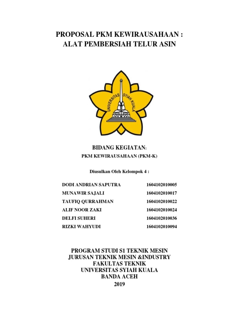 Cover Proposal PKM Kewirausahaan PDF