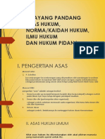 Selayang Pandang Asas Hukum Norma Kaidah Hukum Ilmu Hukum Dan Hukum Pidana