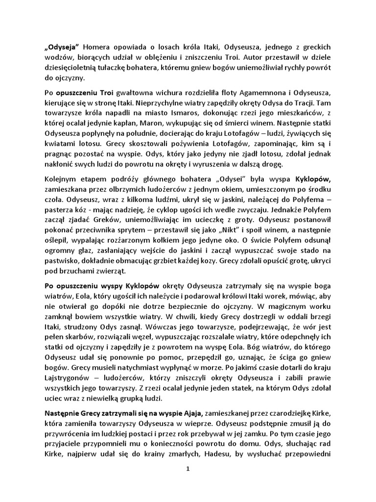 Córka Króla Feaków Wzięła W Opiekę Odyseusza