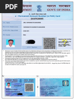 PAN Card Format and Sample PDF Guide | PDF