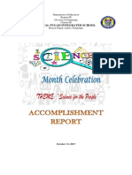 Accomplishment Report (Science)