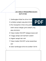 Instruksi Kerja Pengoperasian Rotator