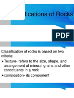 Classifications of Rocks