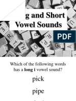 Long and Short Vowels