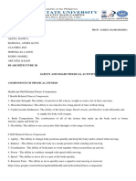 Bs Architecture 1B: 5 Health-Related Fitness Components