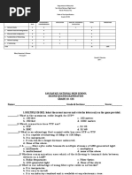 2nd Quarter Exam Science