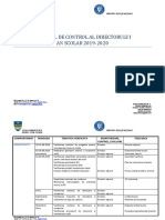 Grafic de Control Al Directorului 2019-2020