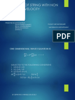 Deflection of String With Non Zero Initial Velocity