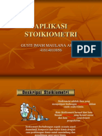 Aplikasi Stoikiometri