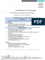 University of Management and Technology: International Business Conference and Exhibition