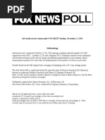 Fox News Poll, October 27-30, 2019 