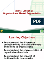 Chapter 3, Lesson 3: Organizational Market Segmentation