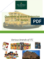 Overview of Brand Extension ITC Hotels