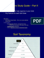 Soil Orders Study Guide - Part II: These Slides Are To Help Organize in Your Mind: - Key Features For Each Soil Order