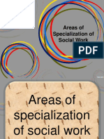 Areas of Specialization of SW