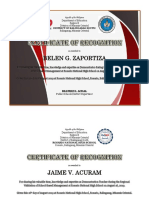 Certificate of Recognition