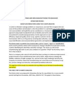 Lean Enterprises and New Manufacturing Technologies Literature Review: Scrap Loss Reduction Using The 5-Whys Analysis