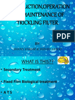 Construction, Operation and Maintenance of Trickling Filter: Shanu Kumar & Shivam Sanoo