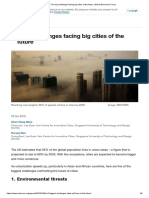 5 Big Challenges Facing Big Cities of The Future: 1. Environmental Threats