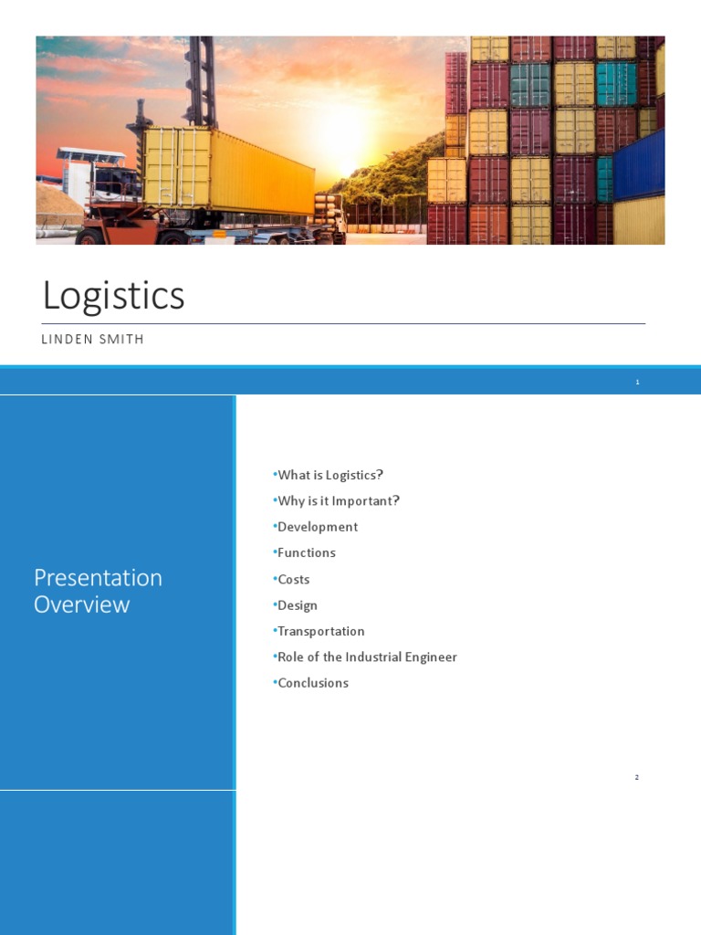 Understanding Logistics and Its Importance | PDF | Logistics | Warehouse