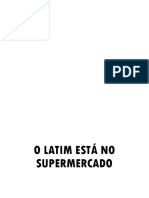 Latim nos produtos do supermercado