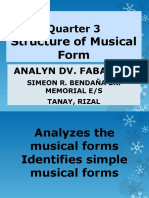 Quarter 3: Structure of Musical Form