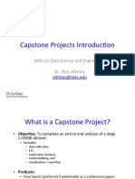Capstone Projects Introduc1on: MAS On Data Science and Engineering Dr. Ilkay Al1ntas