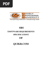 SRS OF: Software Requirements Specification