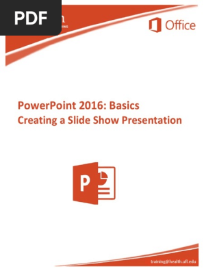 2016 PowerPoint Basics